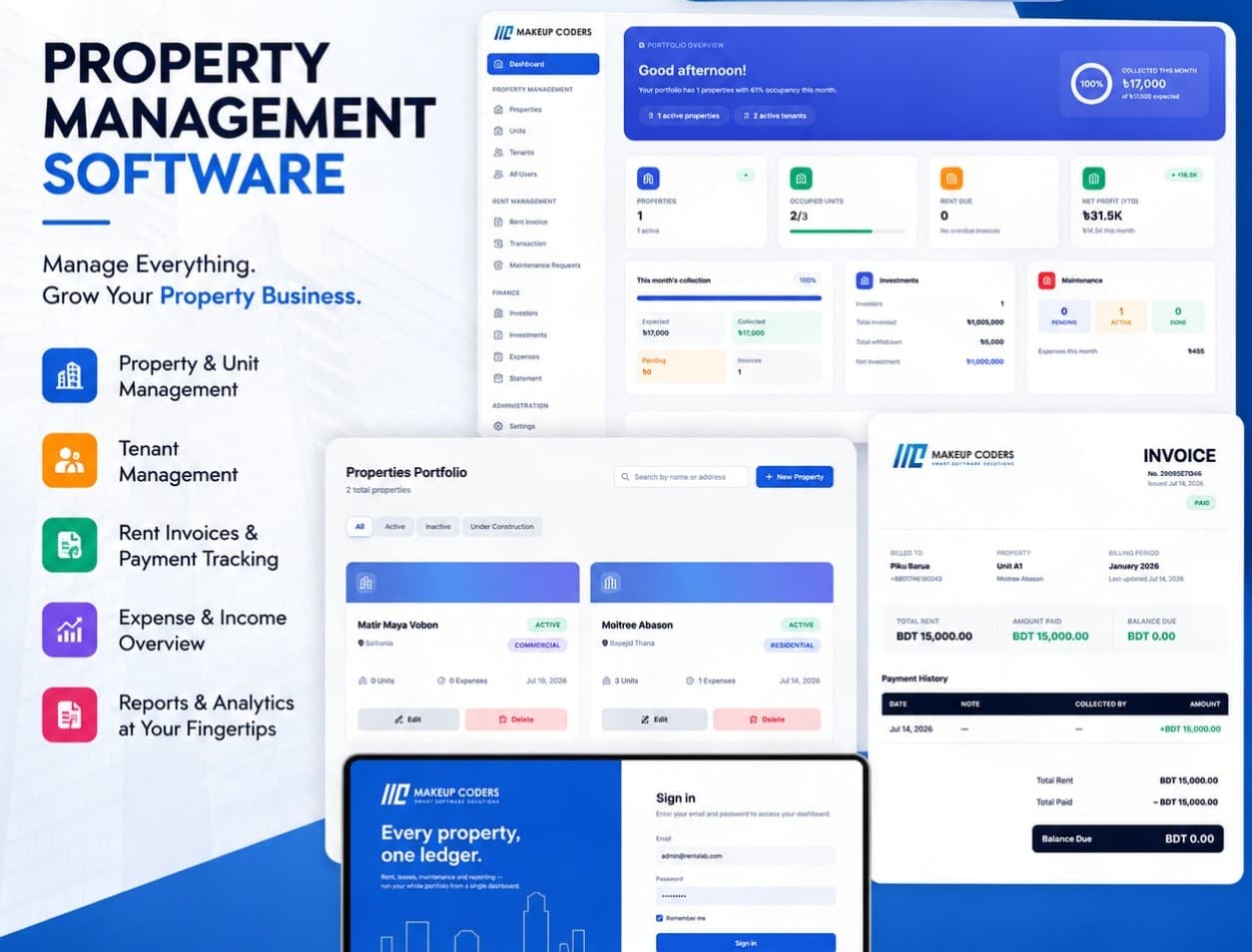 Property Managament Software screenshot