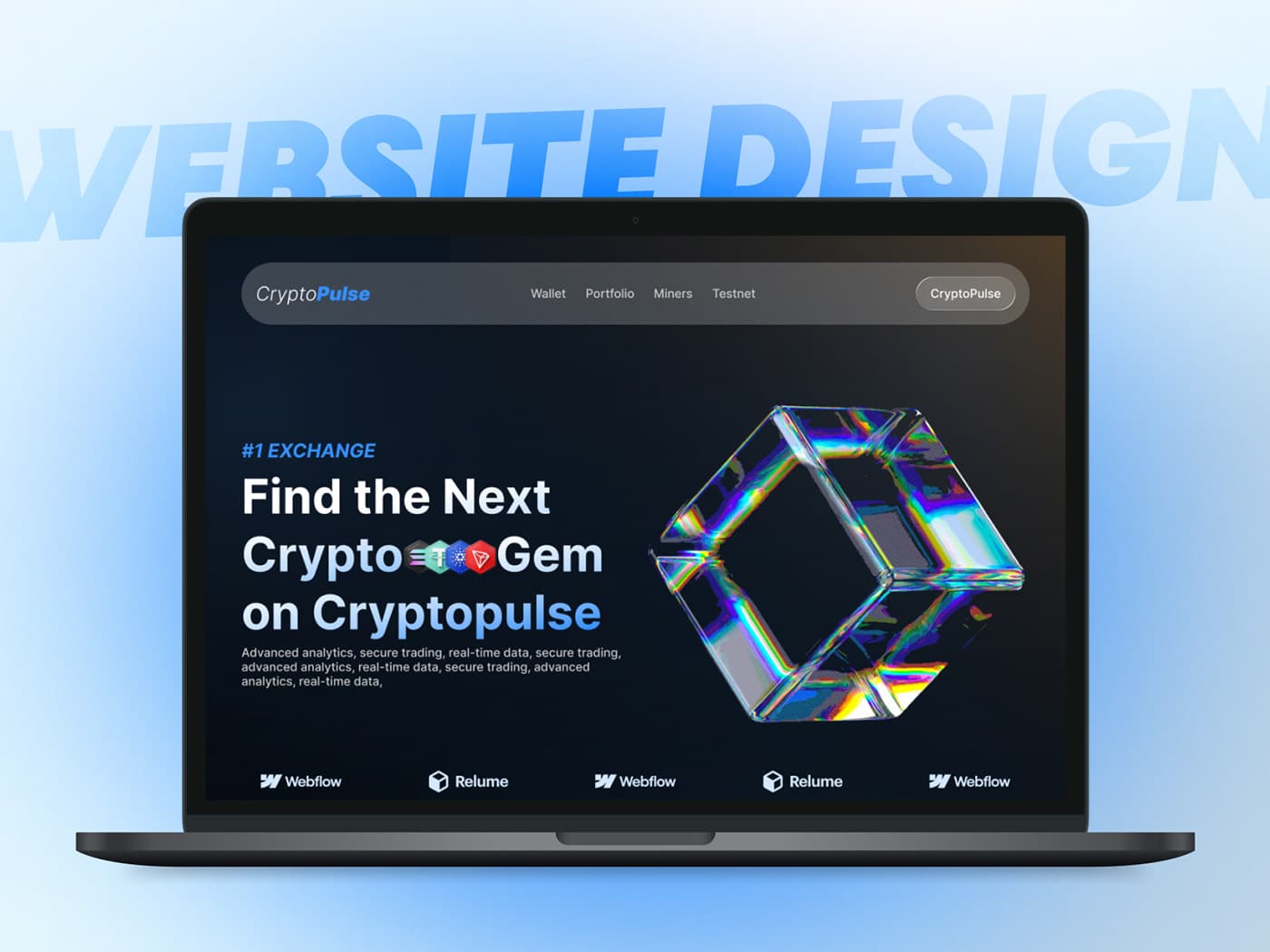 Modern Website UI/UX Design - CryptoPulse - Md Saimon Hossen